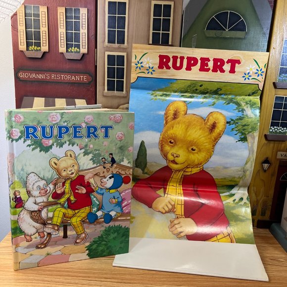 Vintage 1990's Rupert Daily Express Annual 70th Anniversary Hardcover Book - Picture 3 of 15